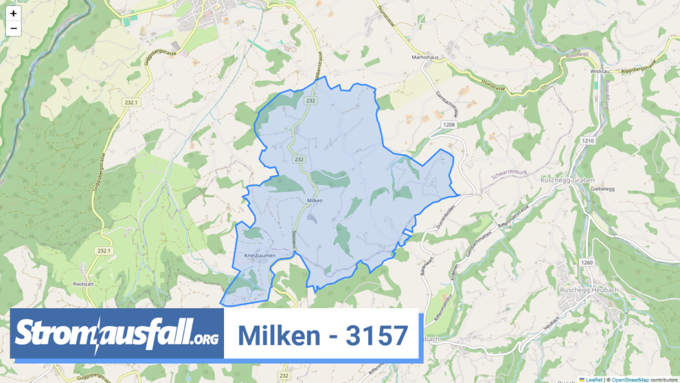 stromausfall ch ortschaft milken 3157