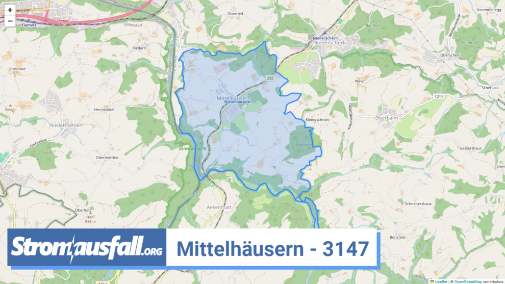 stromausfall ch ortschaft mittelhaeusern 3147