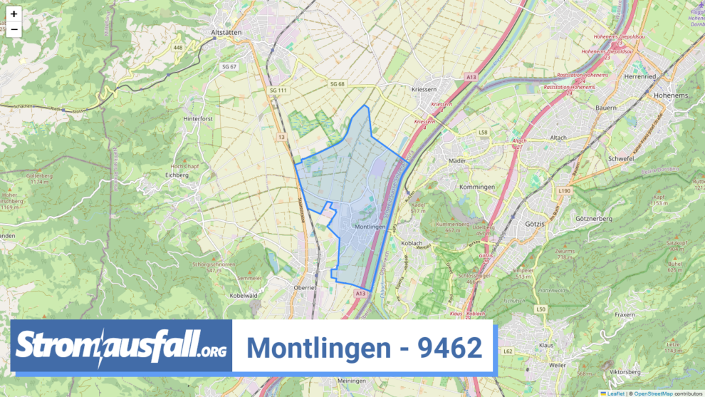 stromausfall ch ortschaft montlingen 9462