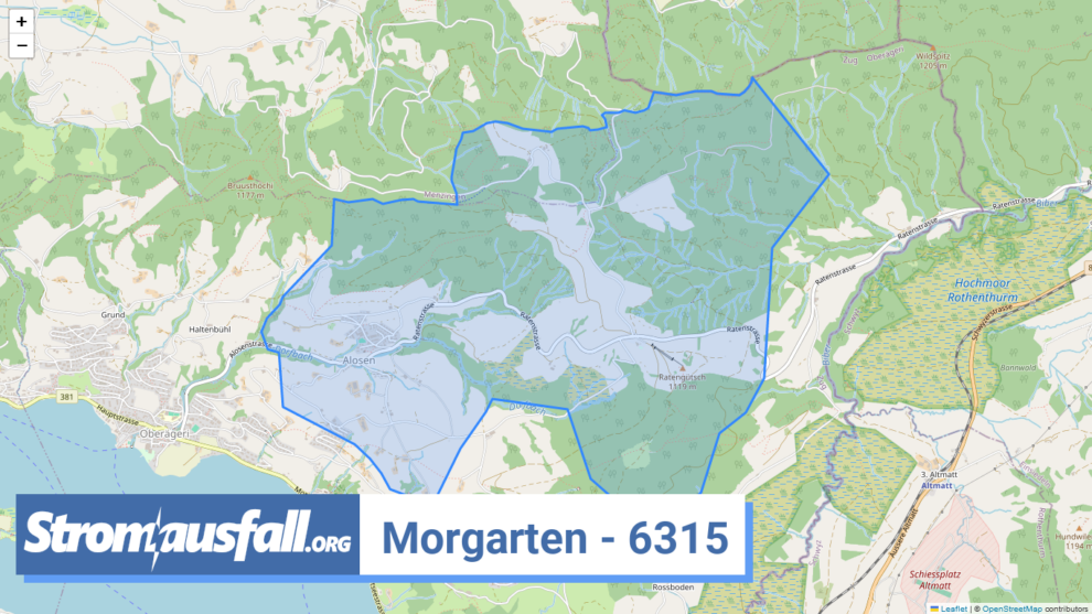 stromausfall ch ortschaft morgarten 6315