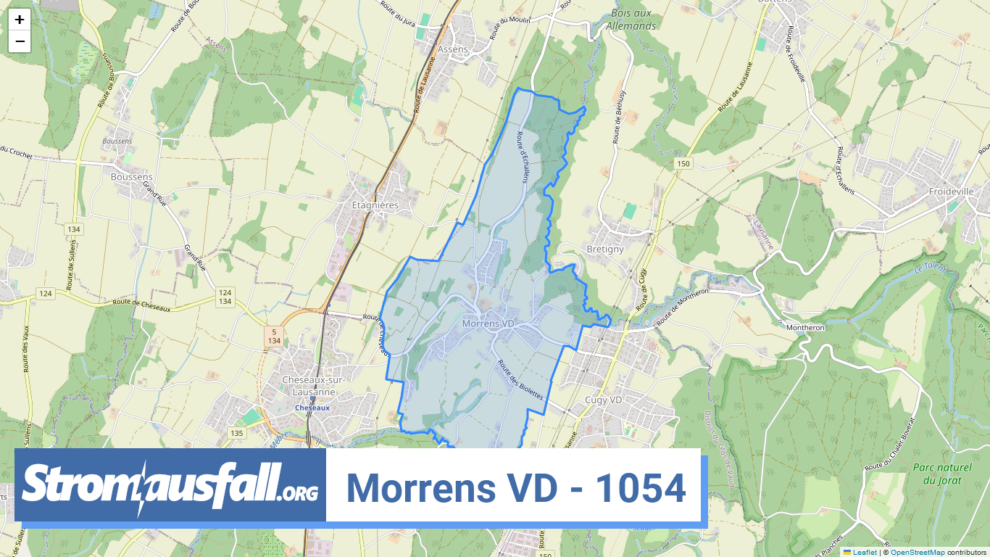 stromausfall ch ortschaft morrens vd 1054