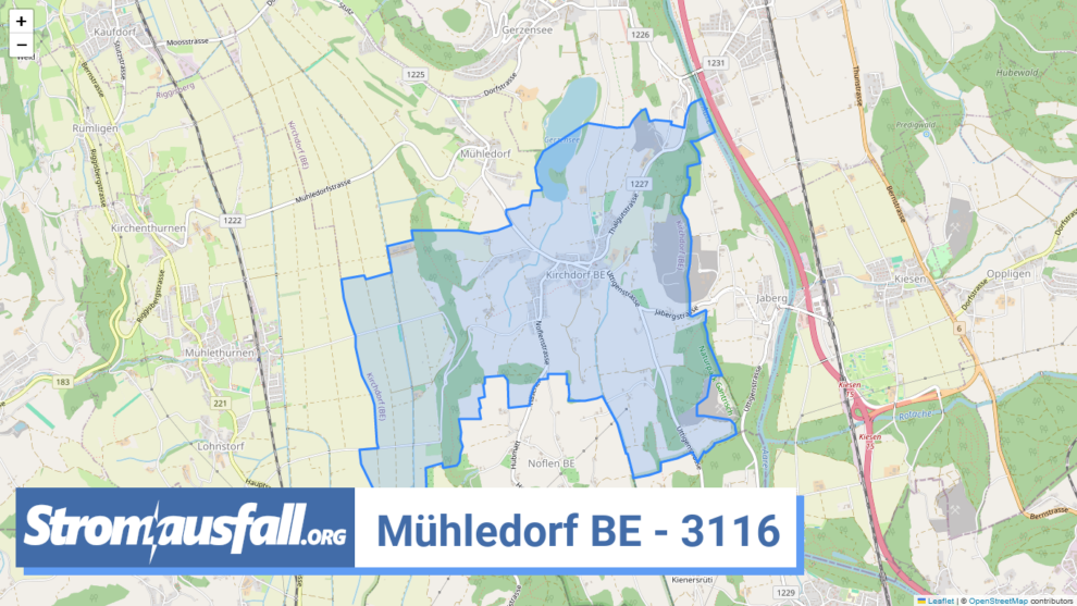 stromausfall ch ortschaft muehledorf be 3116