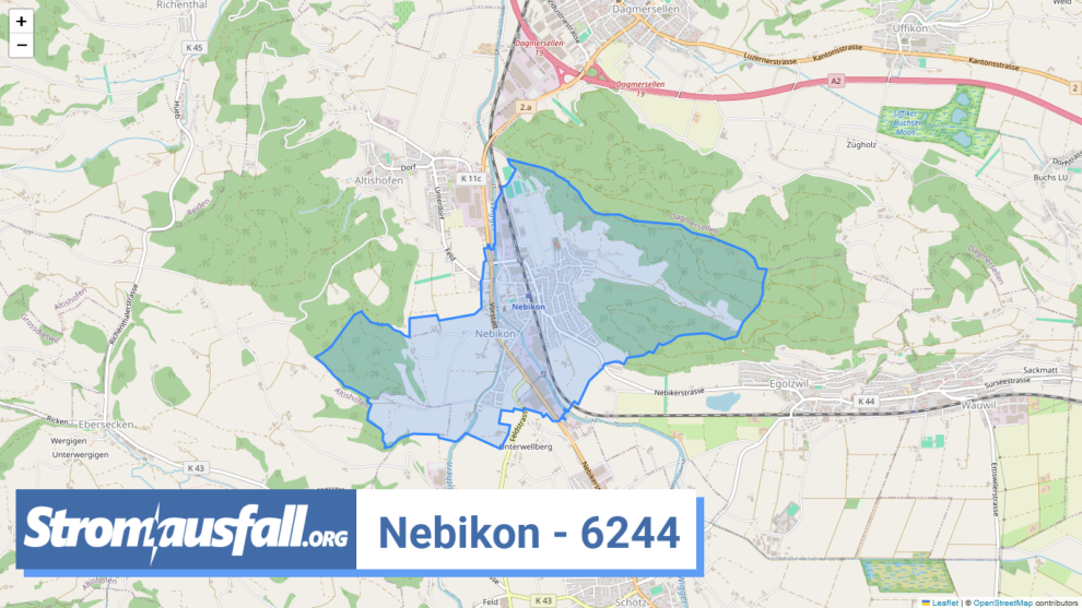 stromausfall ch ortschaft nebikon 6244