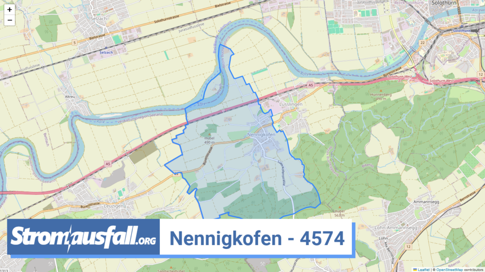 stromausfall ch ortschaft nennigkofen 4574