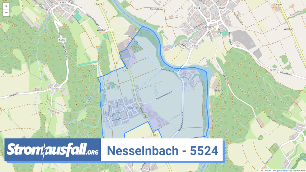 stromausfall ch ortschaft nesselnbach 5524