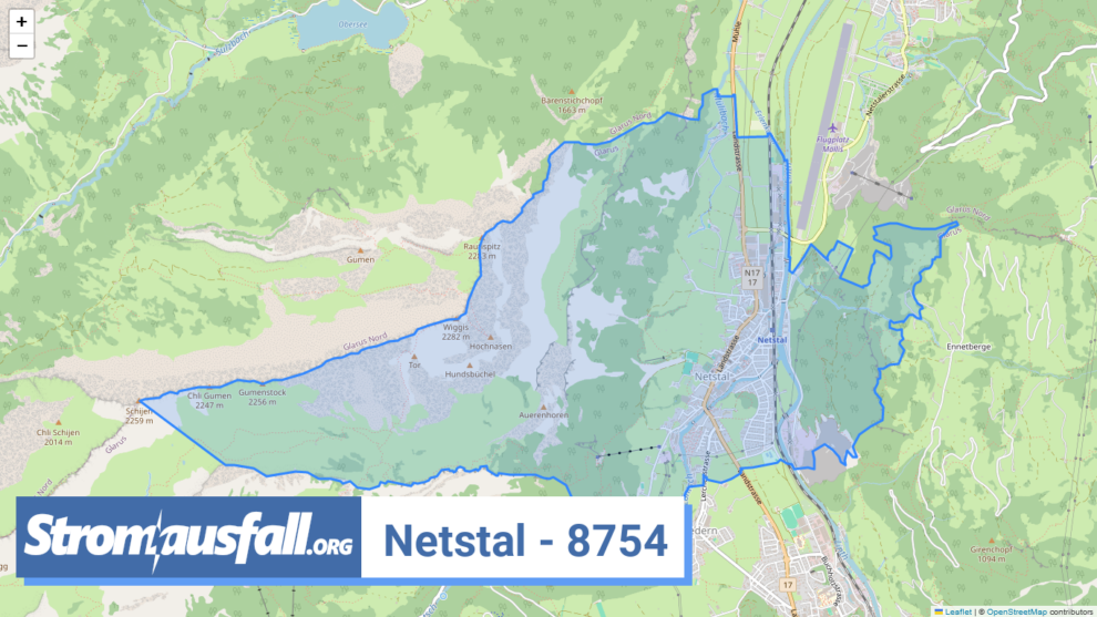 stromausfall ch ortschaft netstal 8754