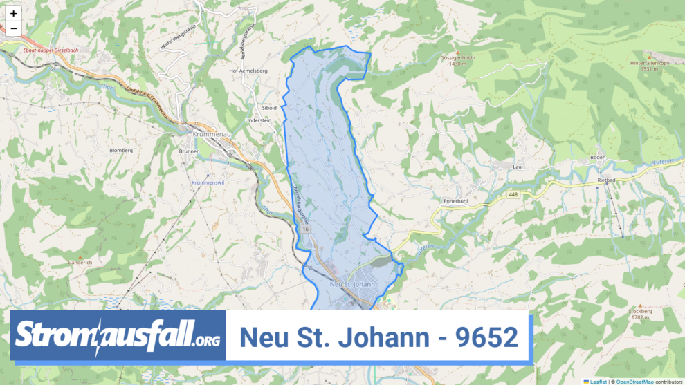 stromausfall ch ortschaft neu st. johann 9652