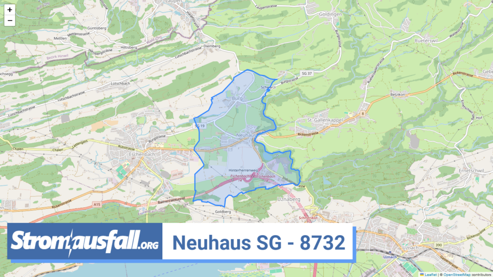 stromausfall ch ortschaft neuhaus sg 8732