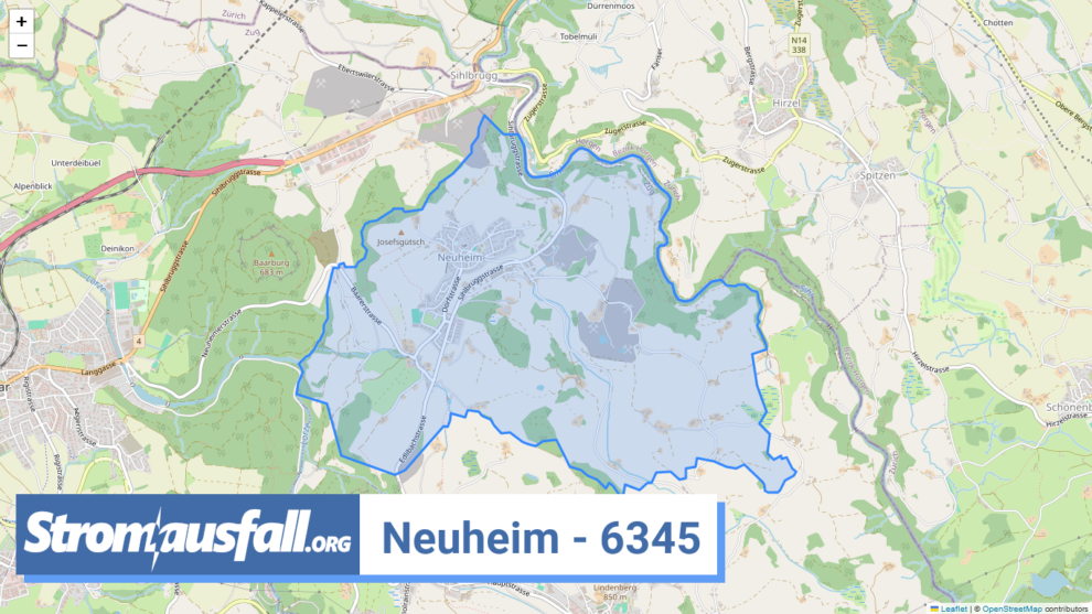 stromausfall ch ortschaft neuheim 6345