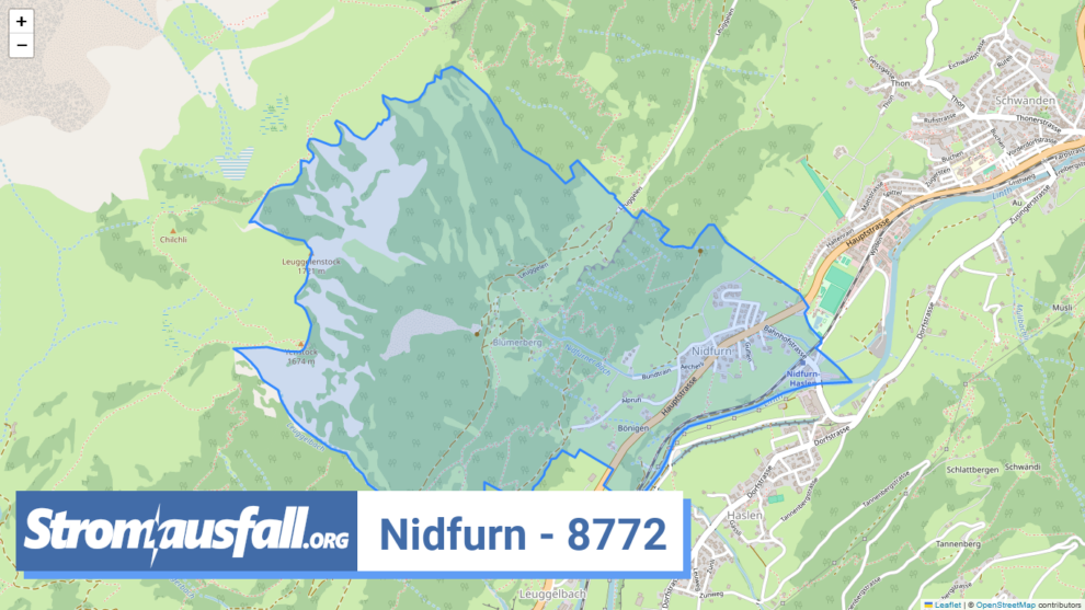 stromausfall ch ortschaft nidfurn 8772