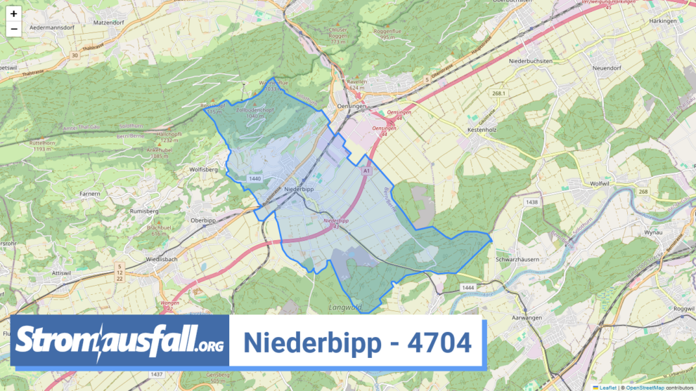 stromausfall ch ortschaft niederbipp 4704