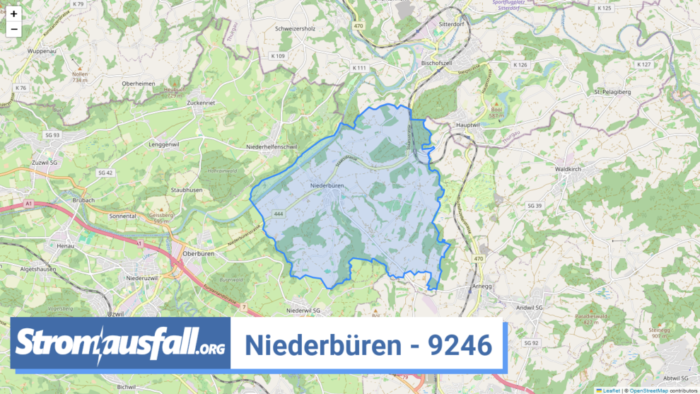 stromausfall ch ortschaft niederbueren 9246