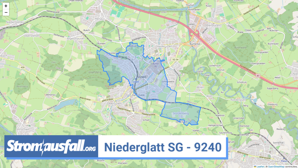 stromausfall ch ortschaft niederglatt sg 9240