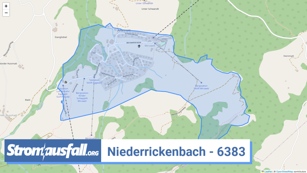 stromausfall ch ortschaft niederrickenbach 6383