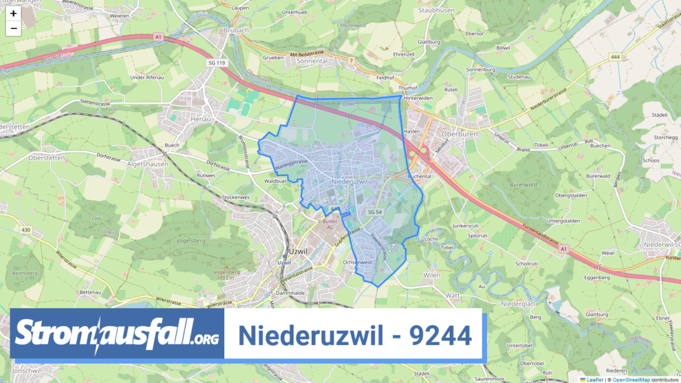 stromausfall ch ortschaft niederuzwil 9244