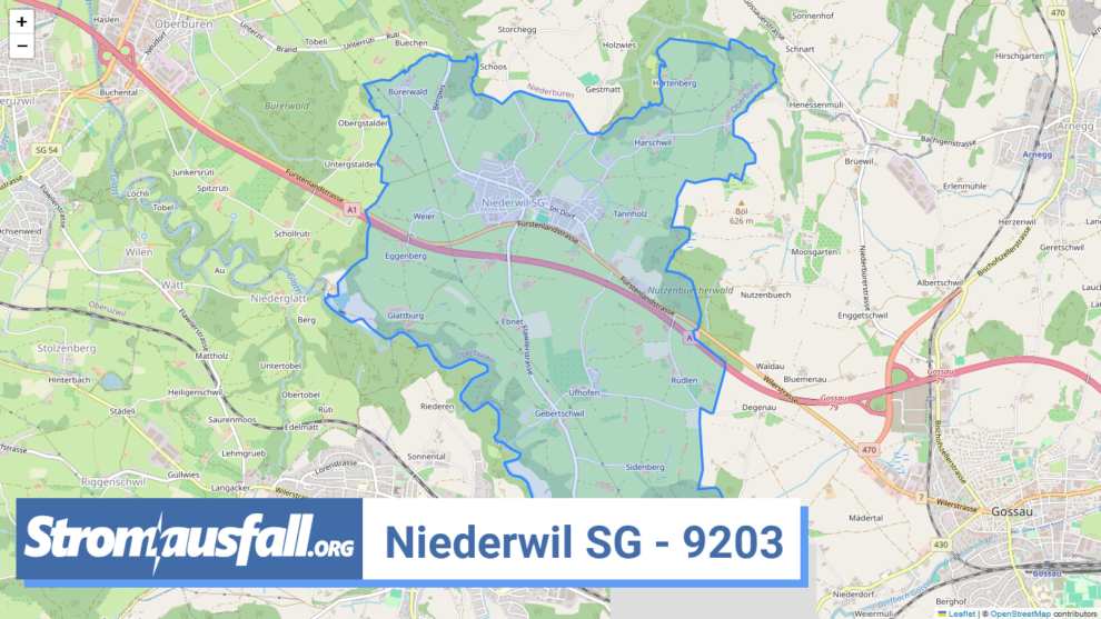 stromausfall ch ortschaft niederwil sg 9203