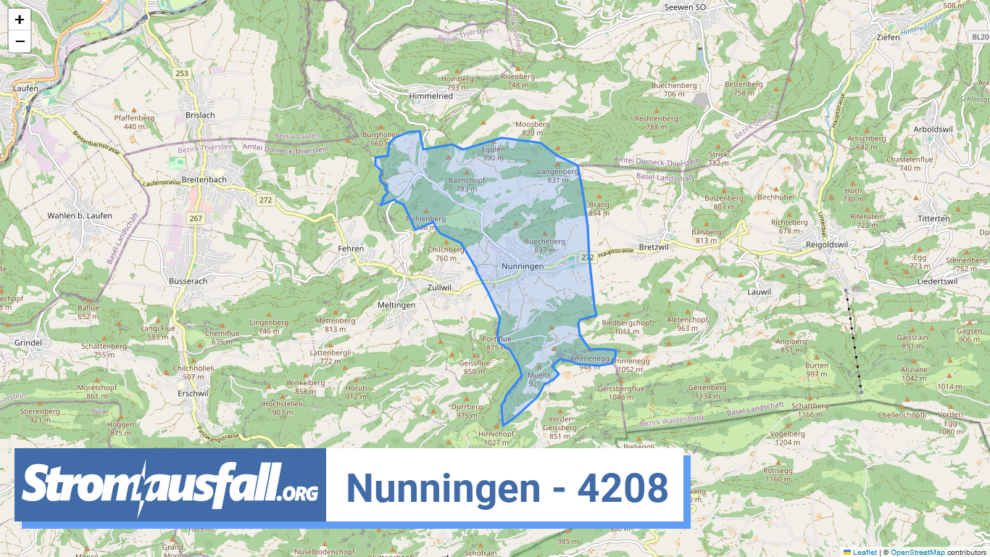 stromausfall ch ortschaft nunningen 4208