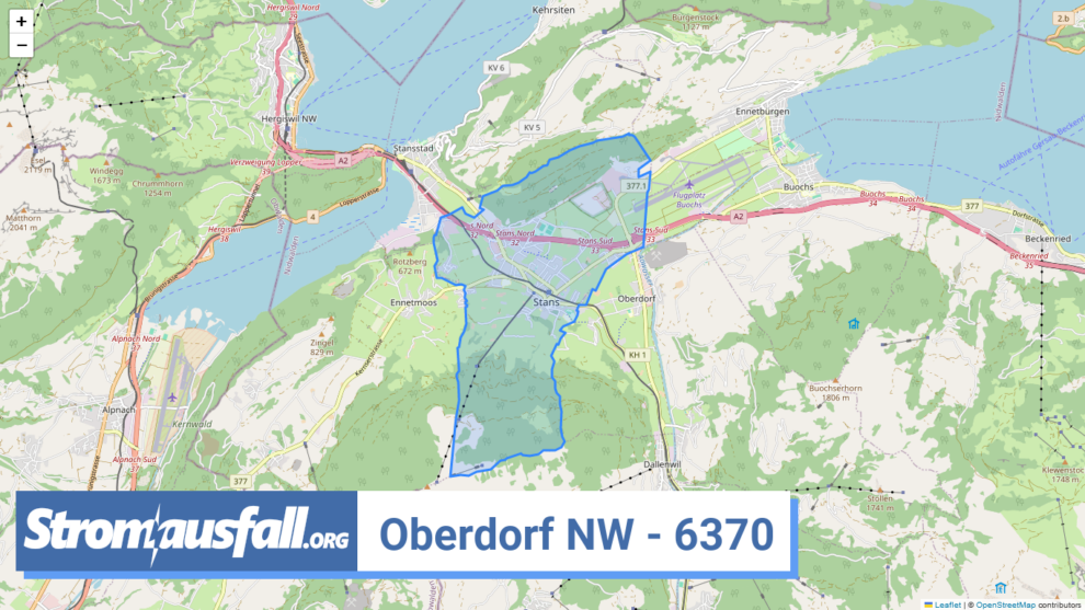 stromausfall ch ortschaft oberdorf nw 6370