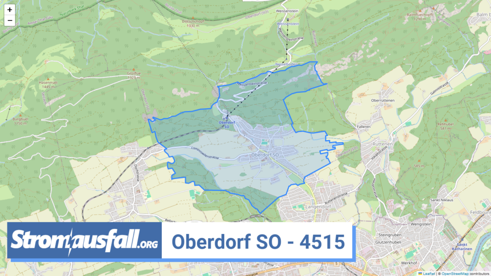 stromausfall ch ortschaft oberdorf so 4515