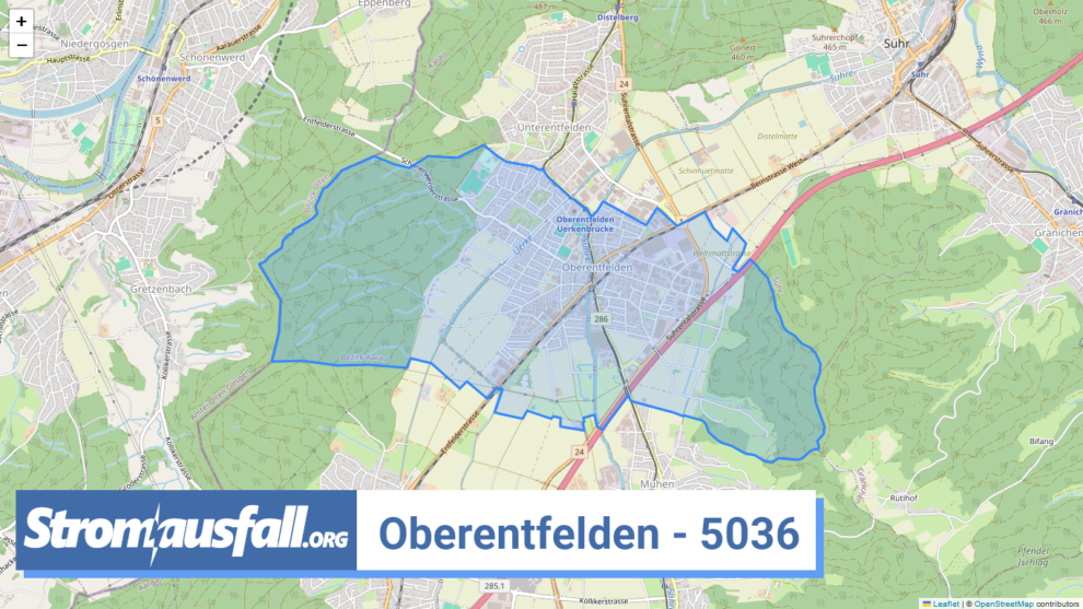 stromausfall ch ortschaft oberentfelden 5036