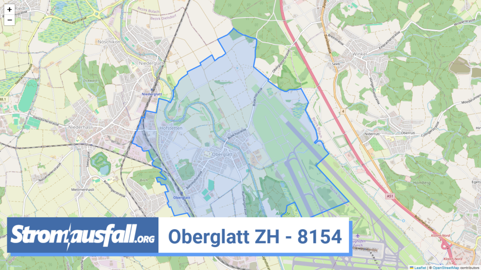 stromausfall ch ortschaft oberglatt zh 8154