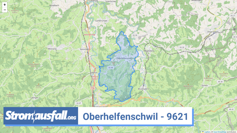 stromausfall ch ortschaft oberhelfenschwil 9621