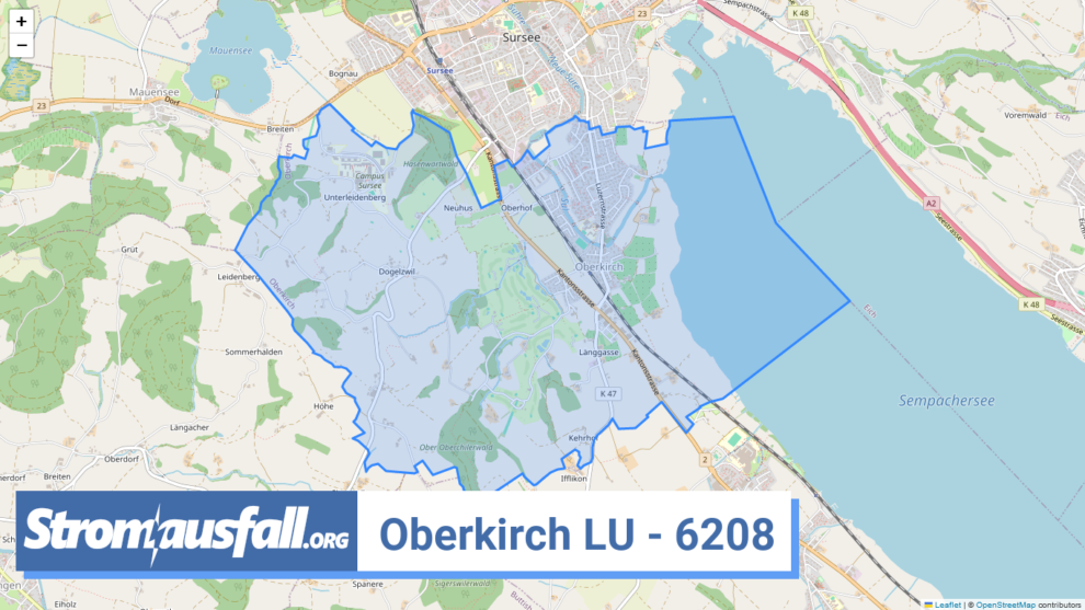 stromausfall ch ortschaft oberkirch lu 6208