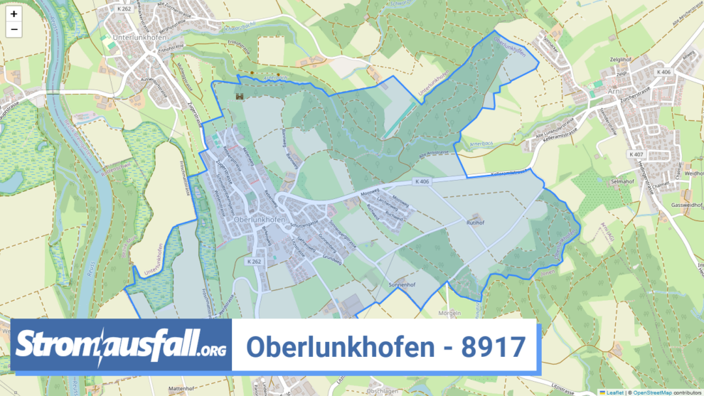 stromausfall ch ortschaft oberlunkhofen 8917