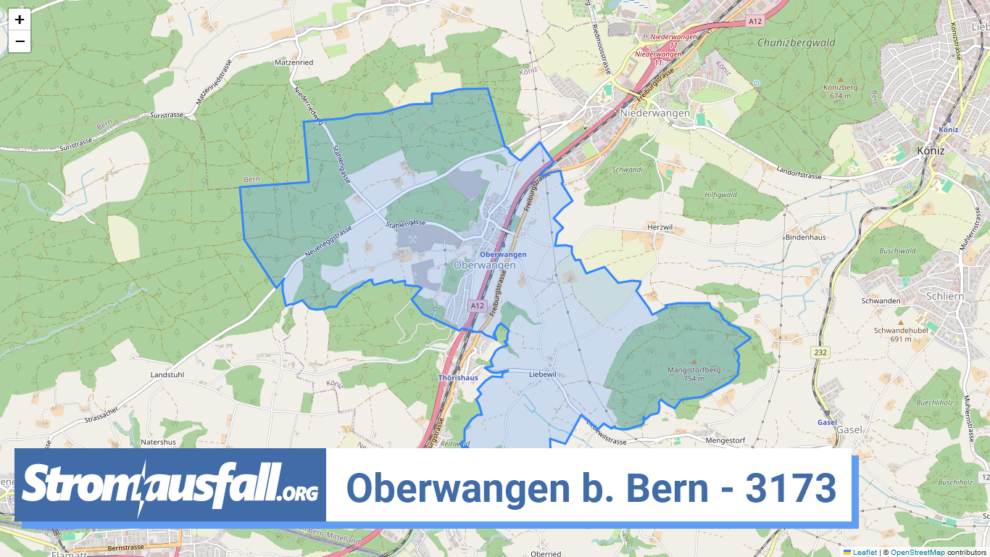 stromausfall ch ortschaft oberwangen b. bern 3173