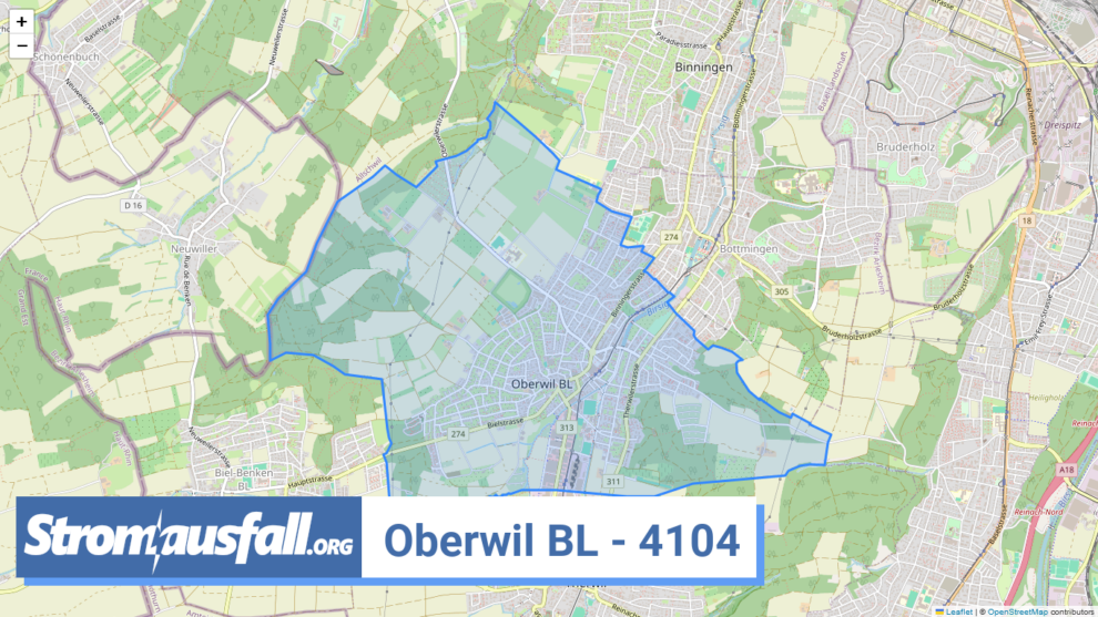 stromausfall ch ortschaft oberwil bl 4104