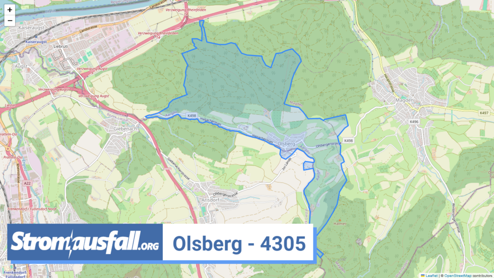 stromausfall ch ortschaft olsberg 4305