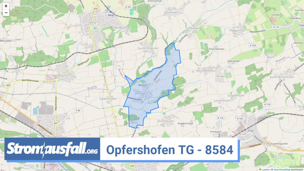 stromausfall ch ortschaft opfershofen tg 8584