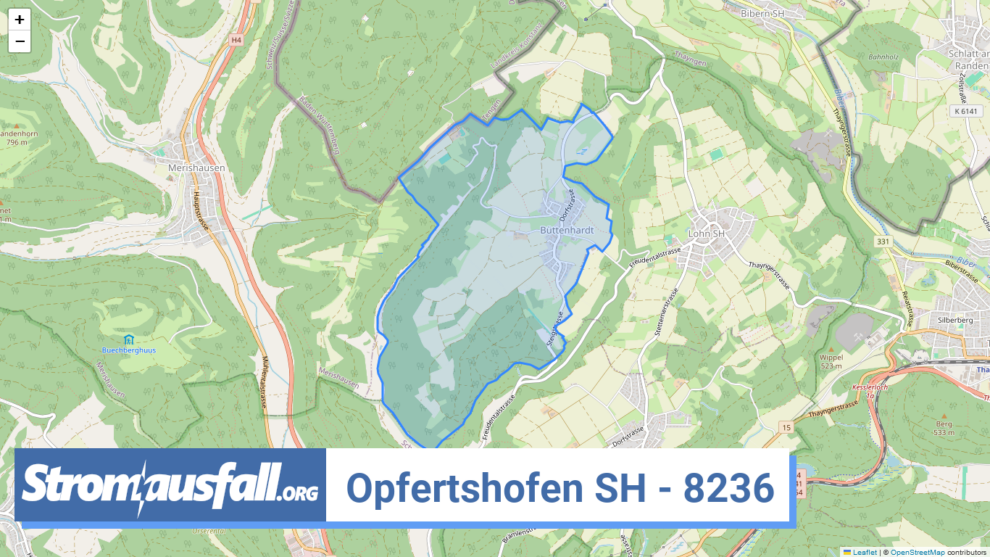 stromausfall ch ortschaft opfertshofen sh 8236