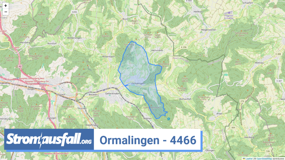 stromausfall ch ortschaft ormalingen 4466