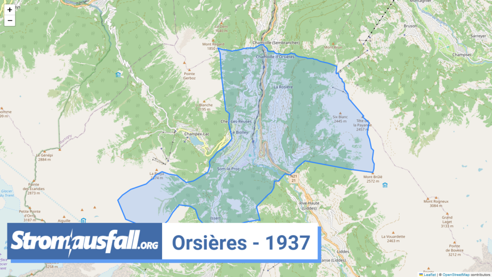 stromausfall ch ortschaft orsieres 1937