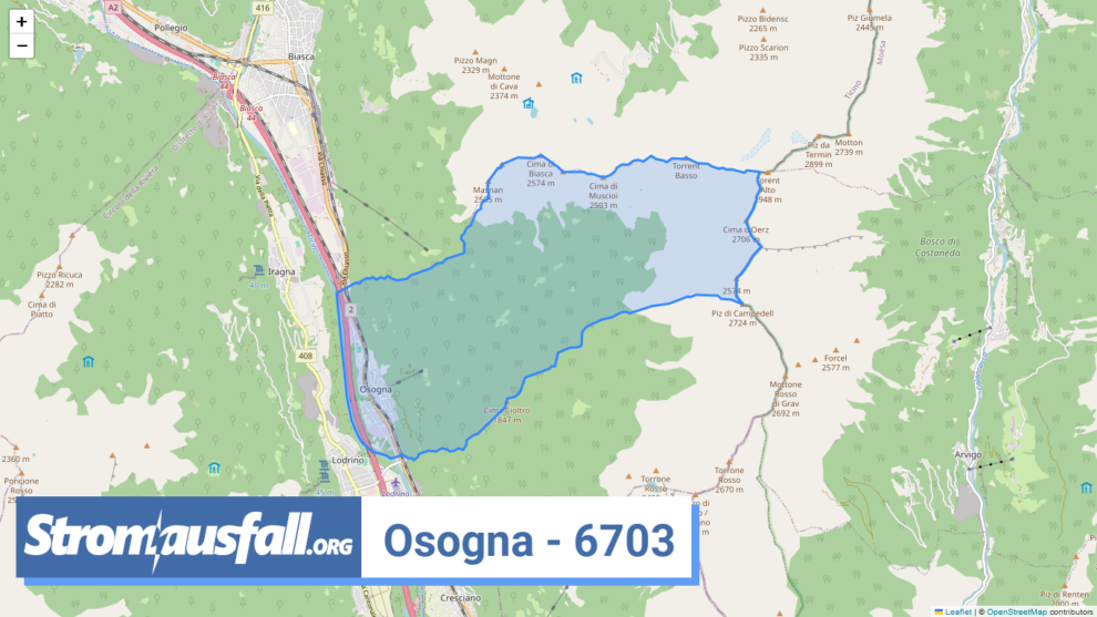 stromausfall ch ortschaft osogna 6703