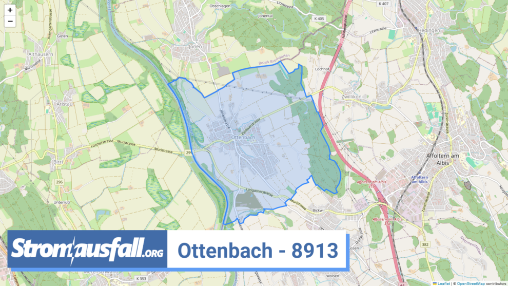 stromausfall ch ortschaft ottenbach 8913