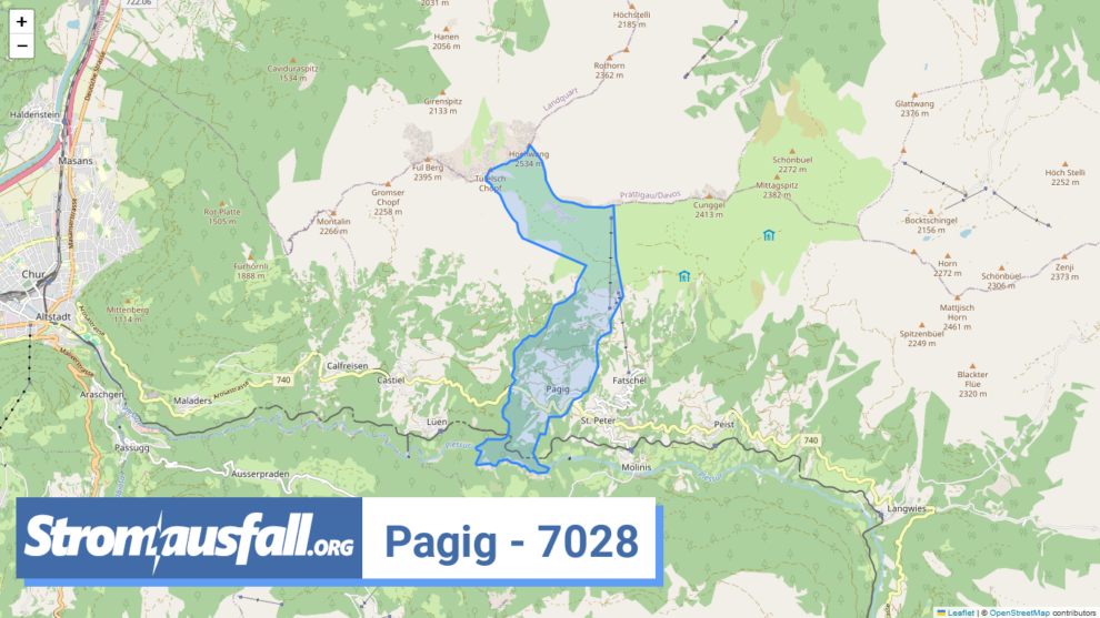 stromausfall ch ortschaft pagig 7028