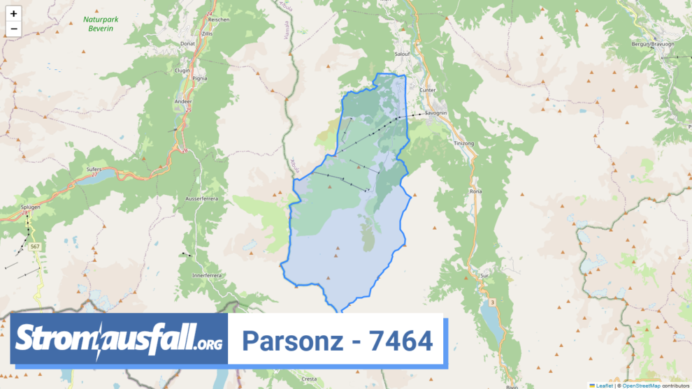 stromausfall ch ortschaft parsonz 7464