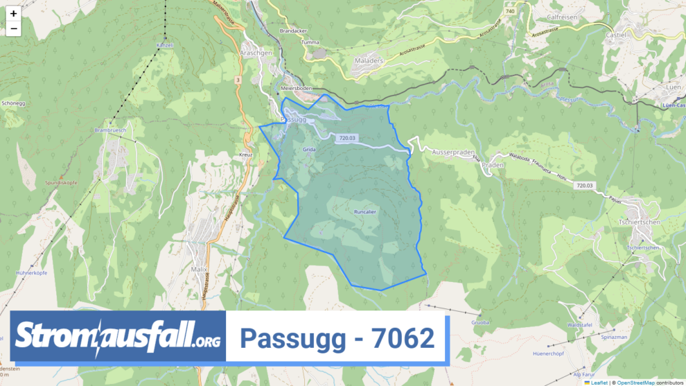 stromausfall ch ortschaft passugg 7062