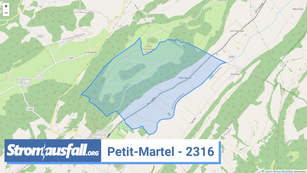 stromausfall ch ortschaft petit martel 2316