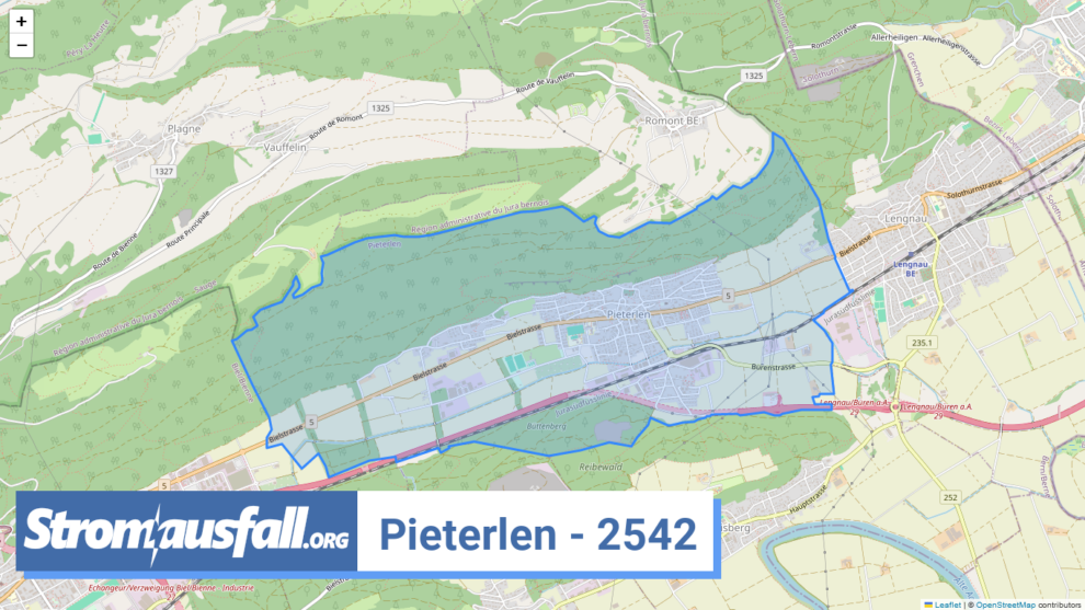 stromausfall ch ortschaft pieterlen 2542