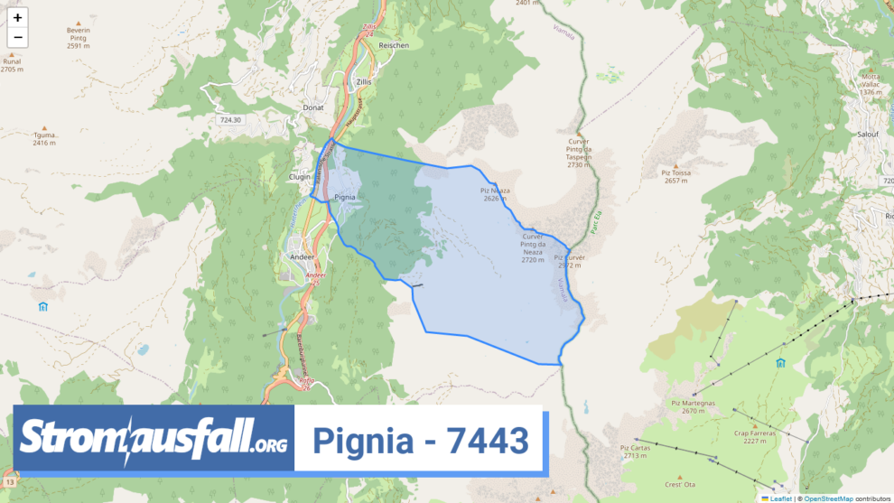 stromausfall ch ortschaft pignia 7443