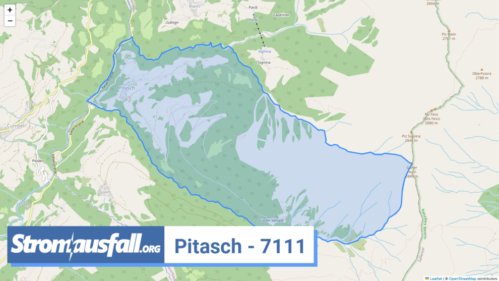 stromausfall ch ortschaft pitasch 7111