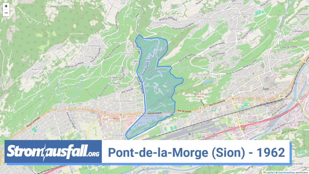 stromausfall ch ortschaft pont de la morge sion 1962