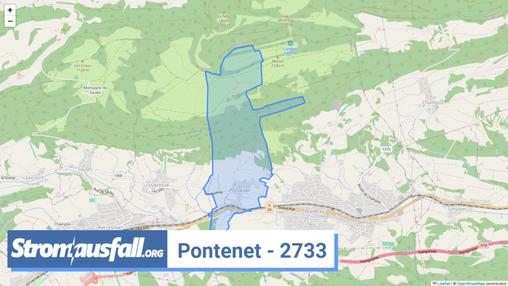 stromausfall ch ortschaft pontenet 2733