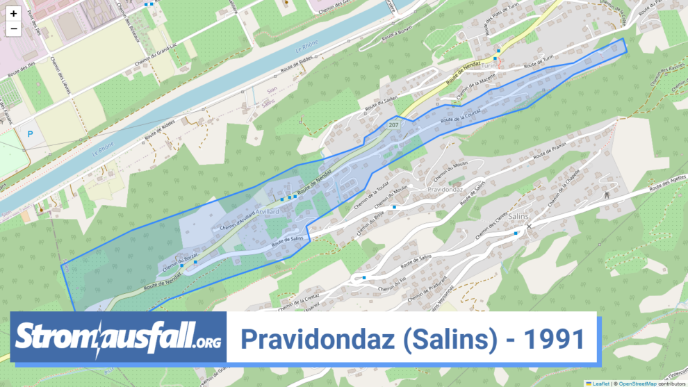 stromausfall ch ortschaft pravidondaz salins 1991