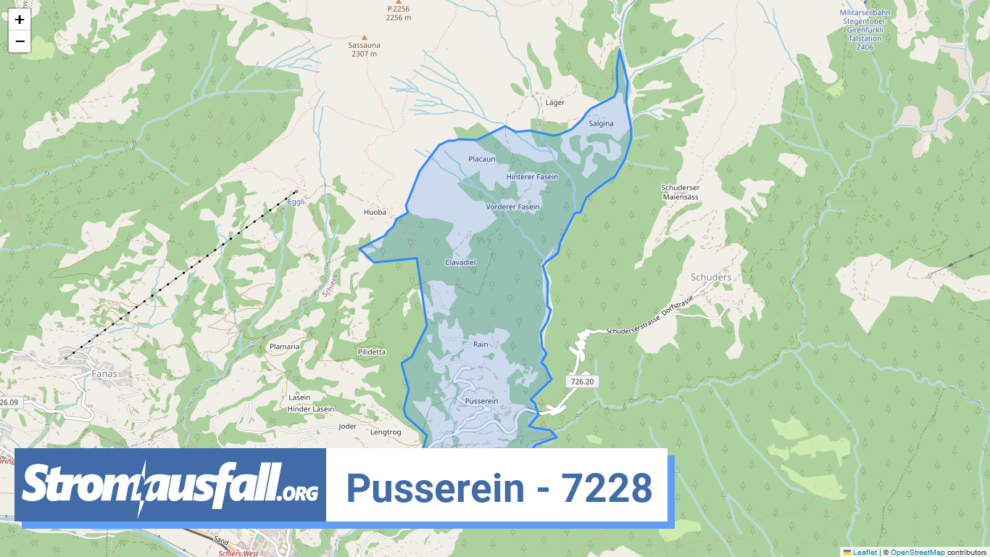 stromausfall ch ortschaft pusserein 7228