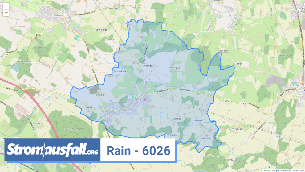 stromausfall ch ortschaft rain 6026