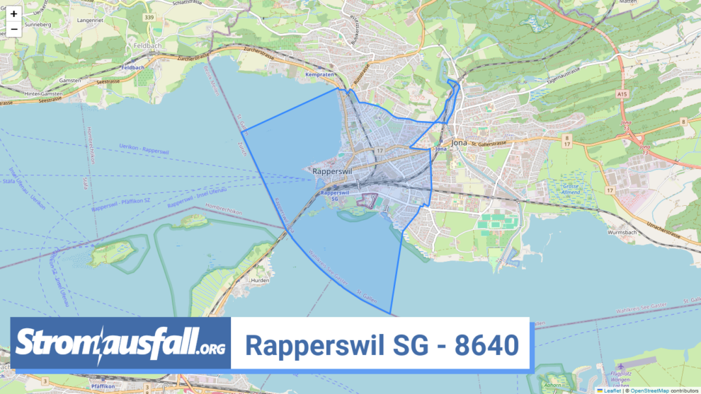 stromausfall ch ortschaft rapperswil sg 8640